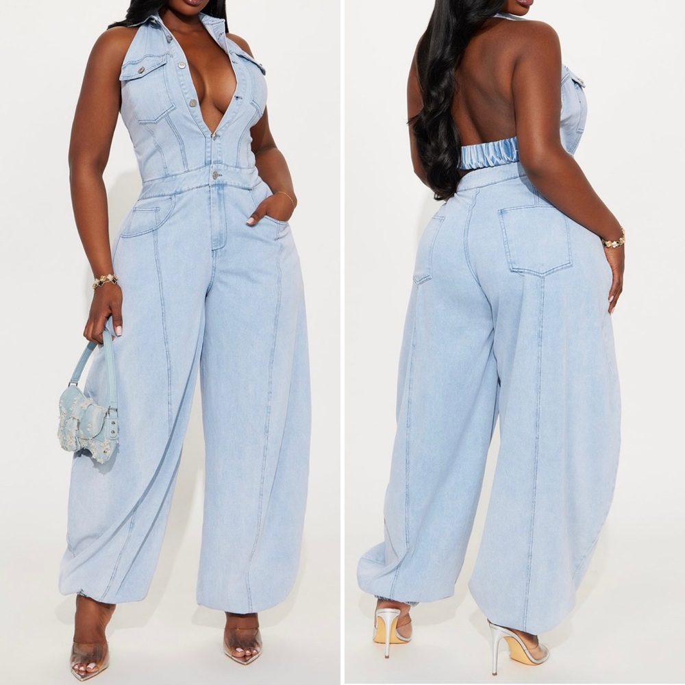 Elegant Black Halter Jumpsuit